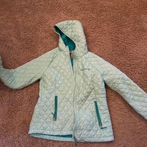 Free Country light green quilted jacket.